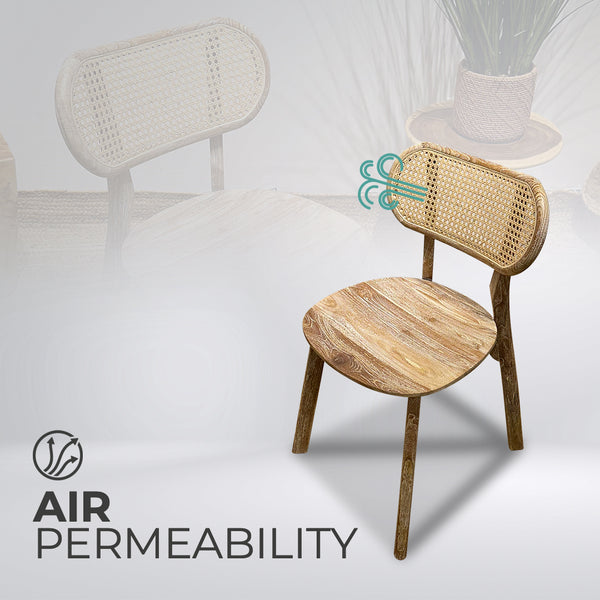 Handmade Rattan Armless Outdoor Chair - AVRS DESIGN