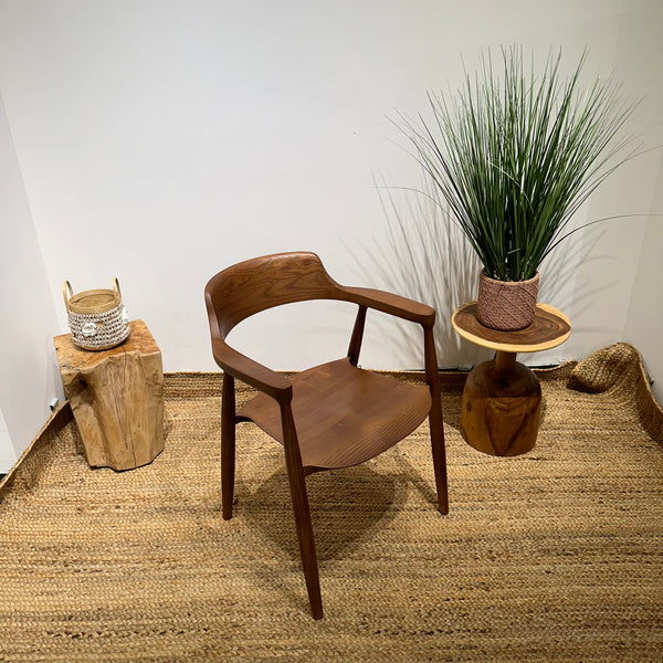 HIRASHIMA Walnut Comfortable Mid-Century Modern Dining Chair - AVRS DESIGN