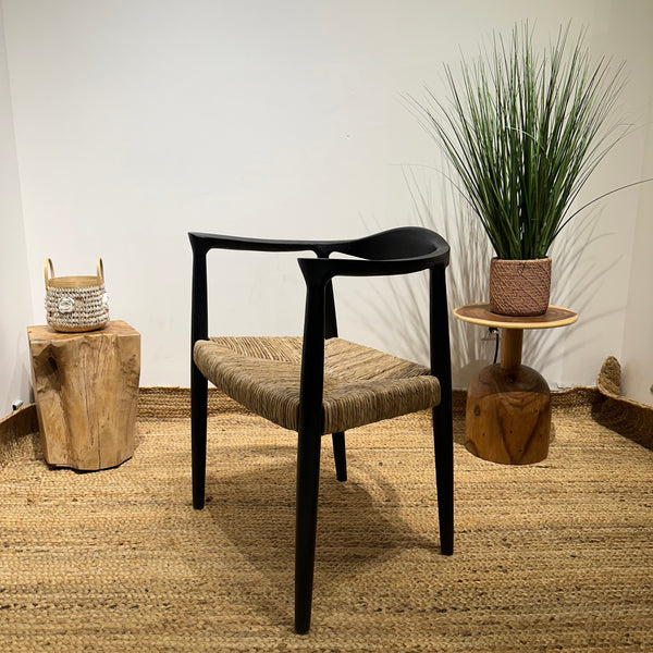 BANTENG Black Rattan Armchair Boho - AVRS DESIGN