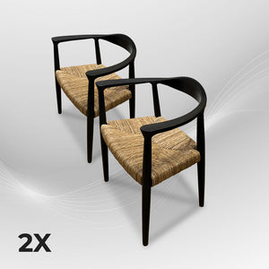 BANTENG Walnut Rattan Armchair Boho - AVRS DESIGN