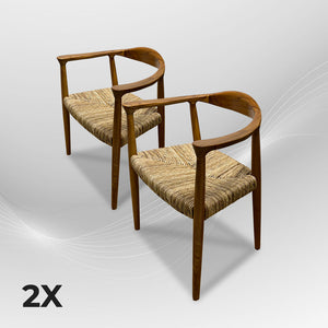 BANTENG Walnut Rattan Armchair Boho - AVRS DESIGN