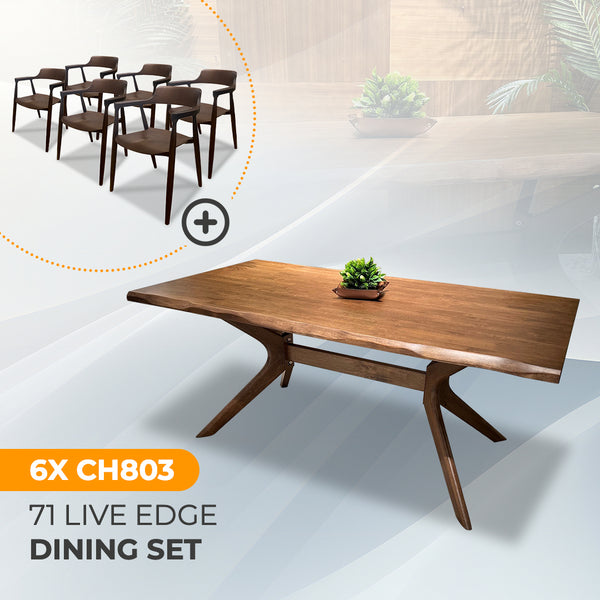 AVRS™ 71" Live Edge Dining Set