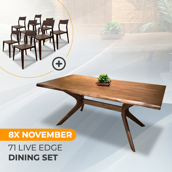 AVRS™ 71" Live Edge Dining Set