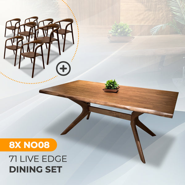 AVRS™ 71" Live Edge Dining Set