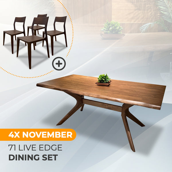 AVRS™ 71" Live Edge Dining Set