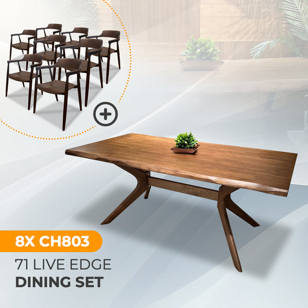 AVRS™ 71" Live Edge Dining Set