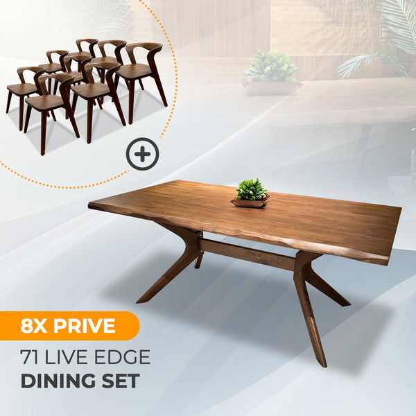 AVRS™ 71" Live Edge Dining Set