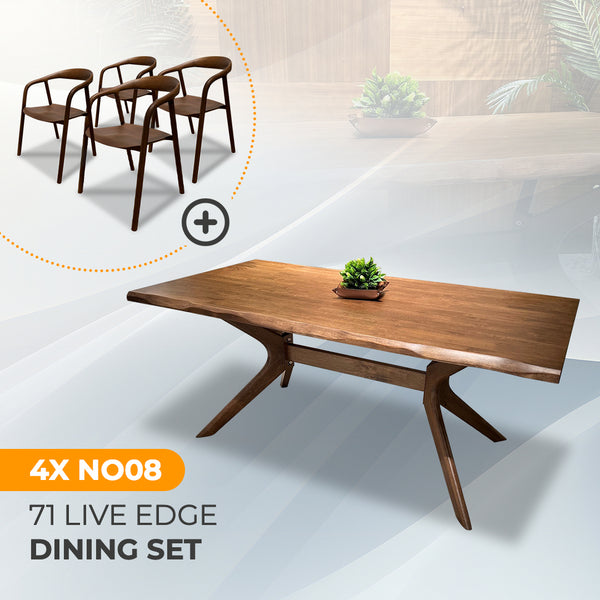 AVRS™ 71" Live Edge Dining Set