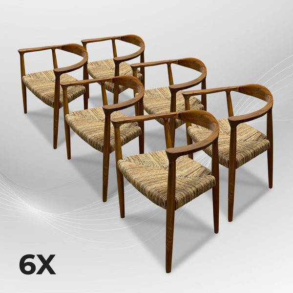 BANTENG Walnut Rattan Armchair Boho - AVRS DESIGN