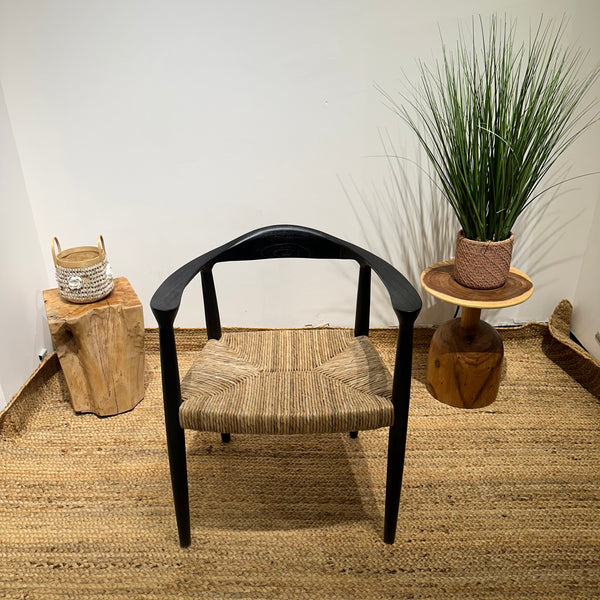 BANTENG Black Rattan Armchair Boho - AVRS DESIGN