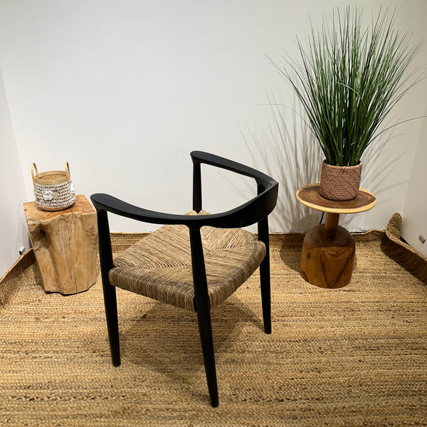 BANTENG Black Rattan Armchair Boho - AVRS DESIGN