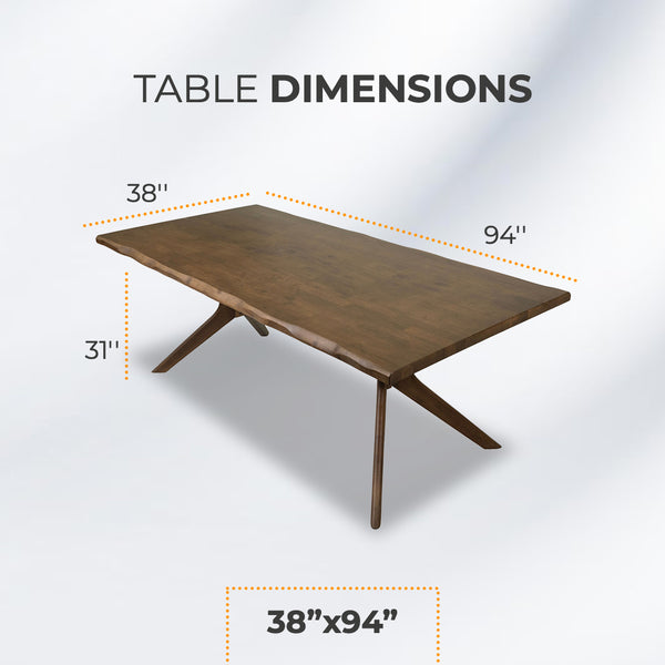 AVRS™ 94" Live Edge Dining Set