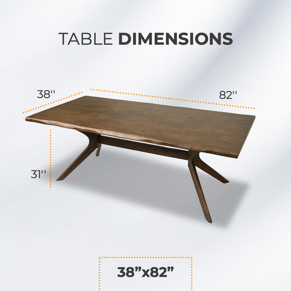 AVRS™ 82" LIVE EDGE DINING TABLE