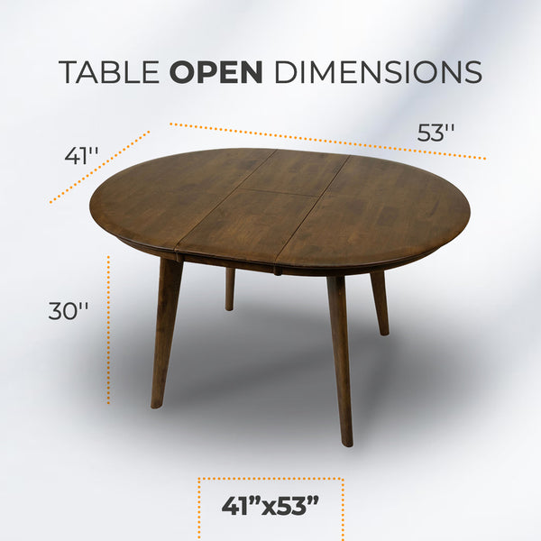 AVRS™ 41" ROUND EDT EXTENDABLE DINING TABLE