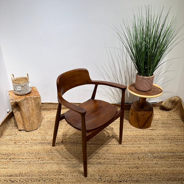 HIRASHIMA Walnut Comfortable Mid-Century Modern Dining Chair - AVRS DESIGN