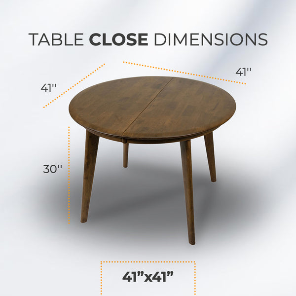 AVRS™ 41" ROUND EDT EXTENDABLE DINING TABLE