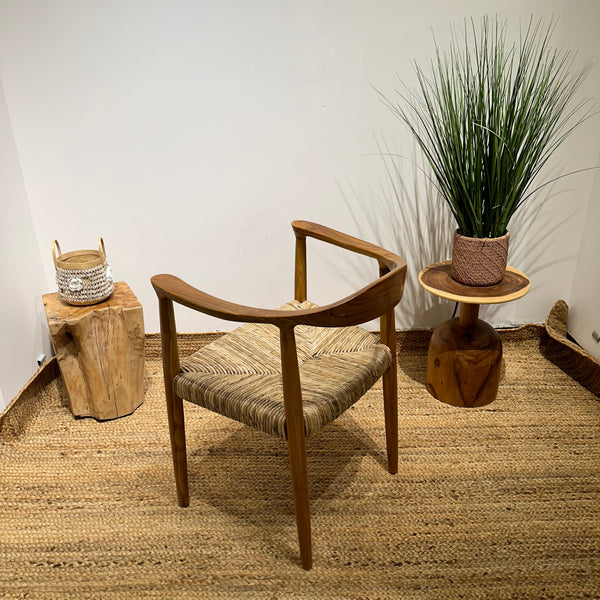 BANTENG Walnut Rattan Armchair Boho - AVRS DESIGN