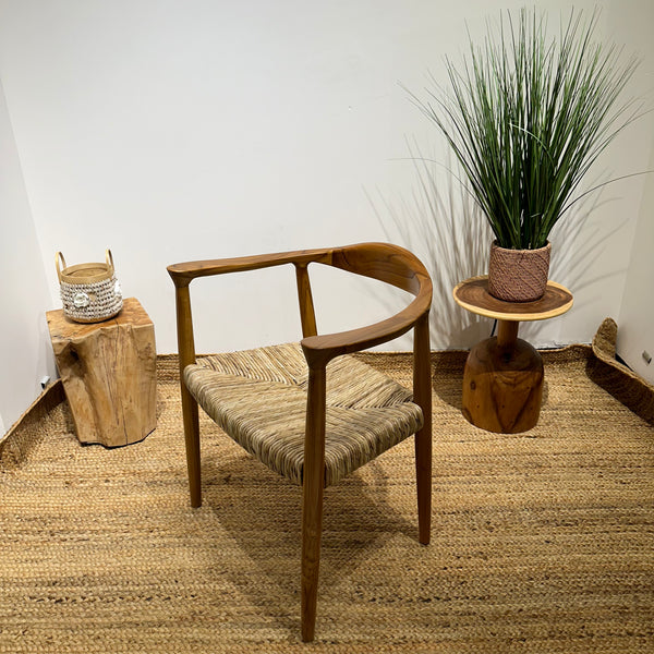 BANTENG Walnut Rattan Armchair Boho - AVRS DESIGN