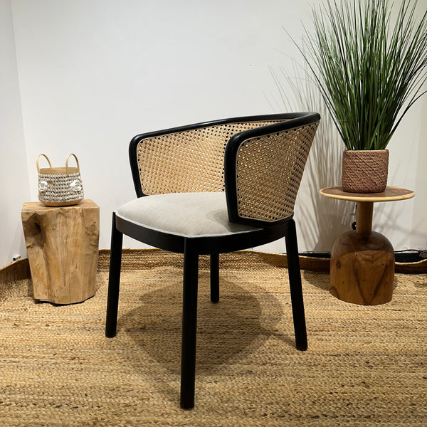 MANGKOKCLEOPATRA Black Rattan Armchair - AVRS DESIGN