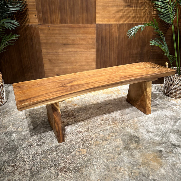 AVRS™ 59" VIVID VOYAGE WOODEN BENCH