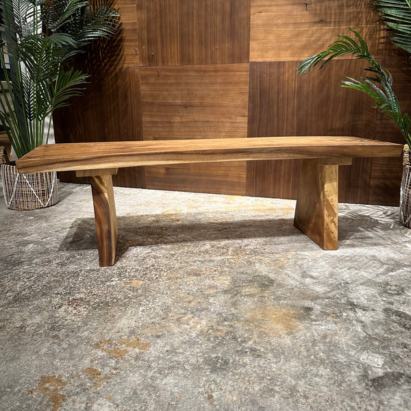 AVRS™ 59" VIVID VOYAGE WOODEN BENCH