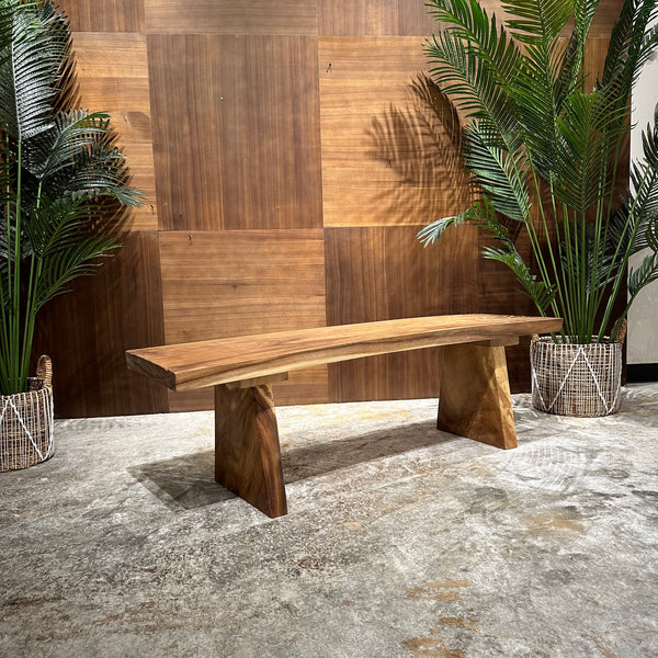 AVRS™ 59" VIVID VOYAGE WOODEN BENCH