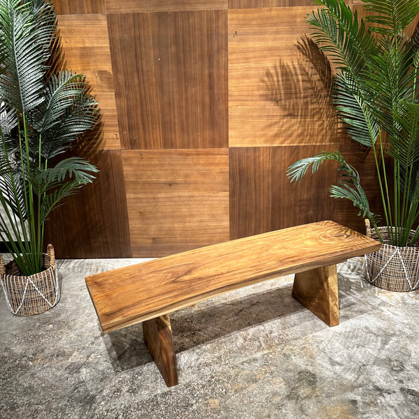 AVRS™ 59" VIVID VOYAGE WOODEN BENCH