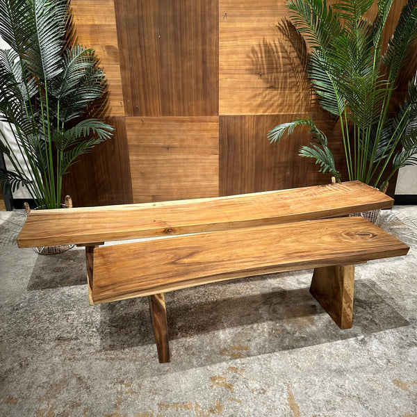 AVRS™ 59" VIVID VOYAGE WOODEN BENCH