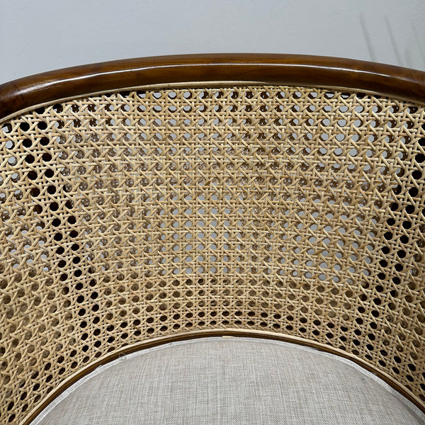 MANGKOKCLEOPATRA Walnut Rattan Armchair - AVRS DESIGN