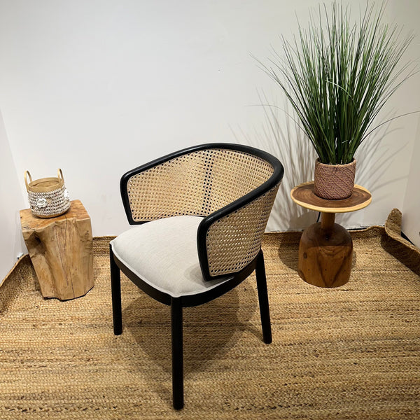 MANGKOKCLEOPATRA Black Rattan Armchair - AVRS DESIGN