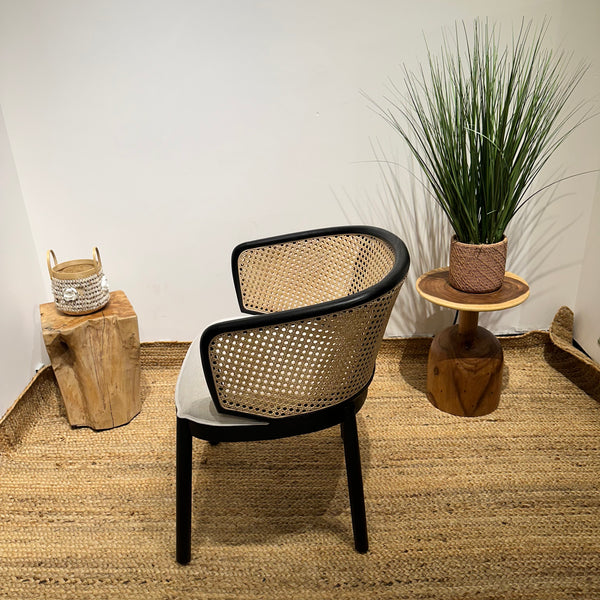 MANGKOKCLEOPATRA Black Rattan Armchair - AVRS DESIGN