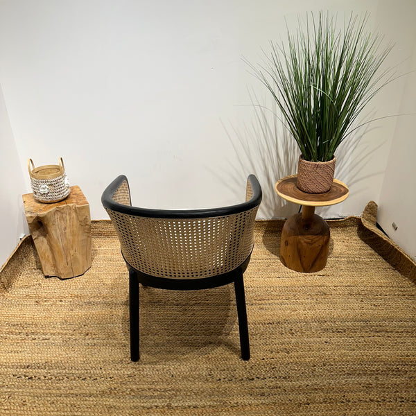 MANGKOKCLEOPATRA Black Rattan Armchair - AVRS DESIGN