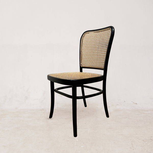 KEVINARMLESS Walnut Rattan Mid-Century Modern Dining Chair - AVRS DESIGN