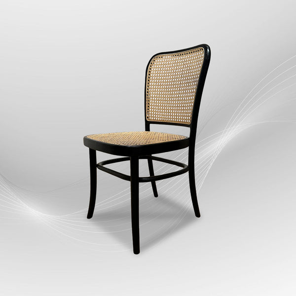 KEVINARMLESS Walnut Rattan Mid-Century Modern Dining Chair - AVRS DESIGN