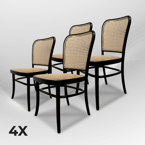 KEVINARMLESS Walnut Rattan Mid-Century Modern Dining Chair - AVRS DESIGN