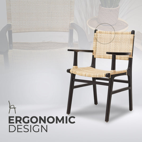 LAZY Black Rattan Armchair - AVRS DESIGN