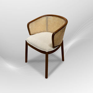 MANGKOKCLEOPATRA Walnut Rattan Armchair - AVRS DESIGN