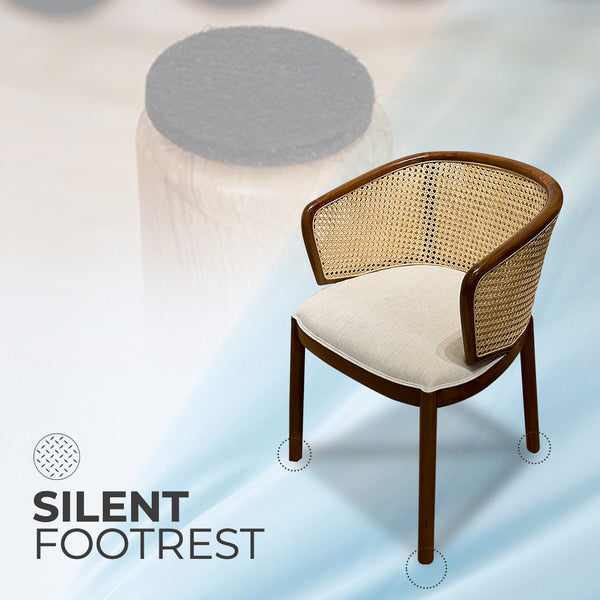 MANGKOKCLEOPATRA Walnut Rattan Armchair - AVRS DESIGN