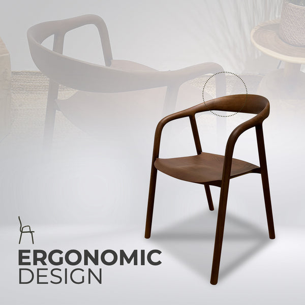 NO08 Mid-Century Dining Chair with Comfortable Seat - AVRS DESIGN