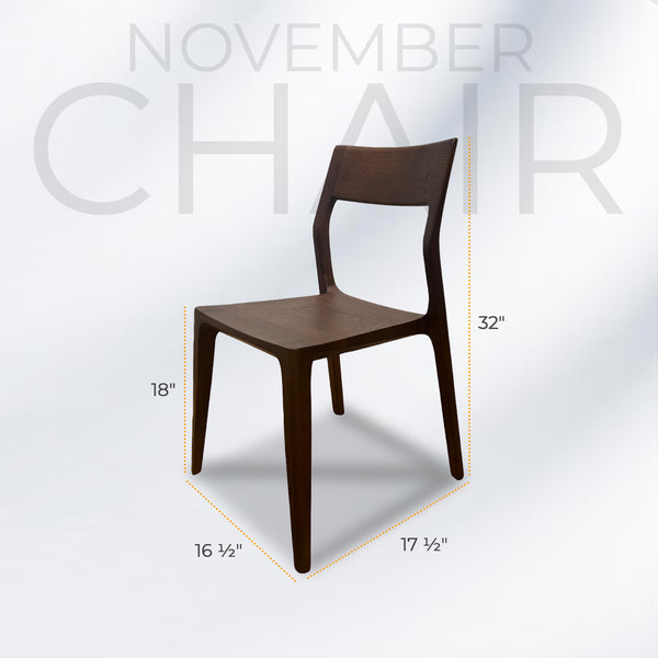 NOVEMBER Mid-Century Walnut Dining Chair - AVRS DESIGN