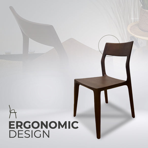 NOVEMBER Mid-Century Walnut Dining Chair - AVRS DESIGN