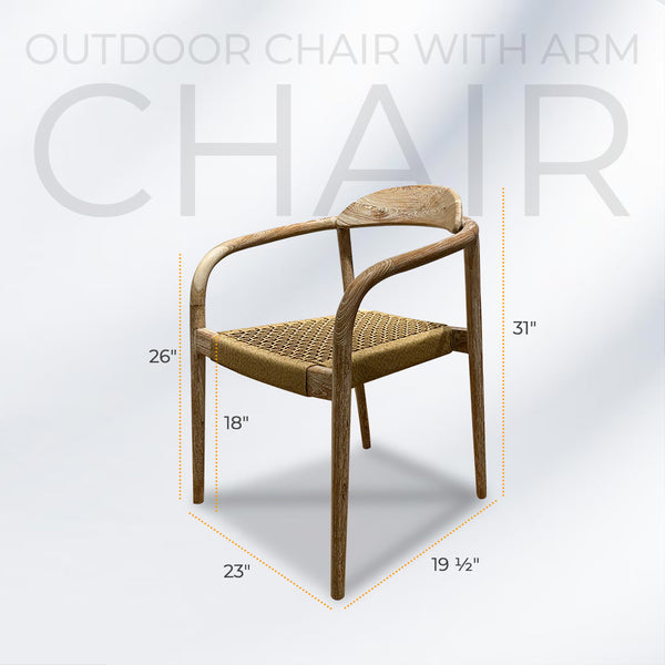 Natural Rattan Outdoor Armchair - AVRS DESIGN