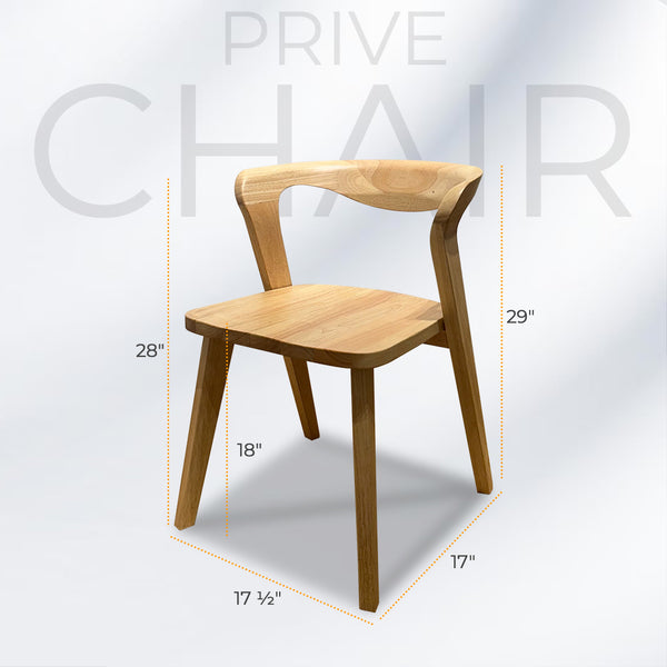 PRIVE Mid-Century Oak Dining Chair (Pre-Order) - AVRS DESIGN