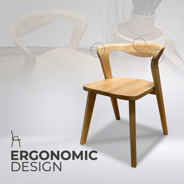 PRIVE Mid-Century Oak Dining Chair (Pre-Order) - AVRS DESIGN