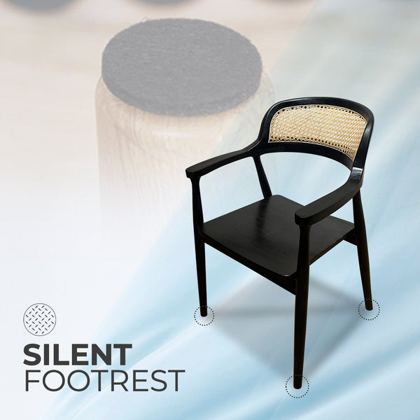 RETRO Black Rattan Armchair - AVRS DESIGN