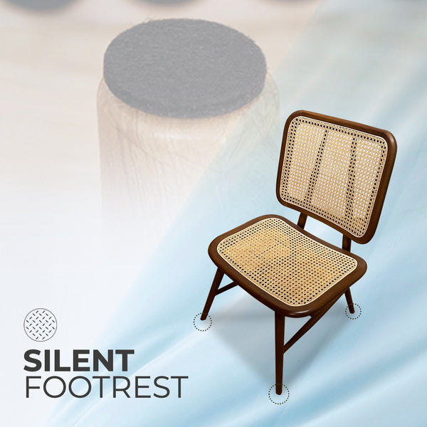 SELVIA Stylish Walnut Rattan Accent Chair - AVRS DESIGN