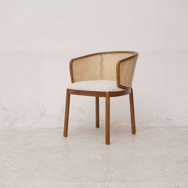 MANGKOKCLEOPATRA Walnut Rattan Armchair - AVRS DESIGN