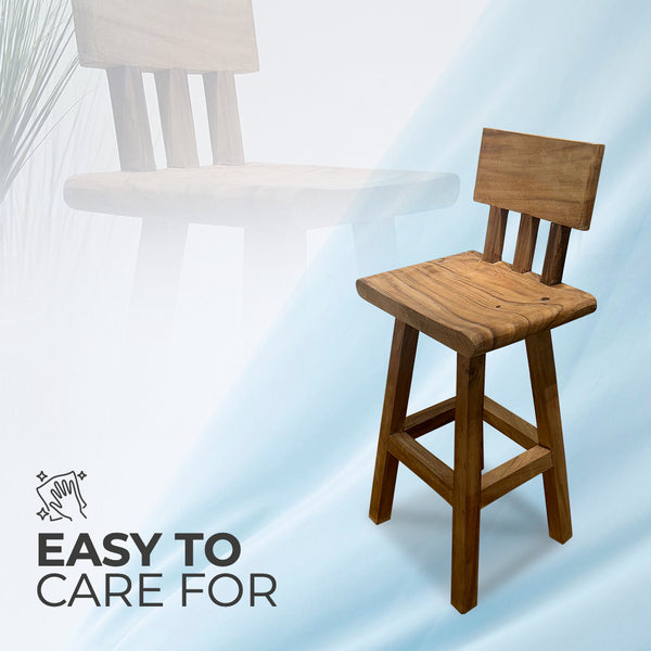 Solid Wood Bar Stool - AVRS DESIGN