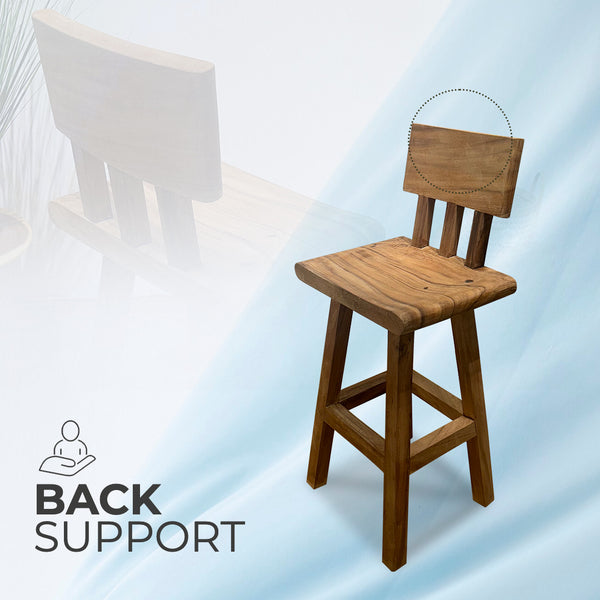 Solid Wood Bar Stool - AVRS DESIGN